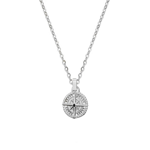 Stainless Steel Compass Pendant