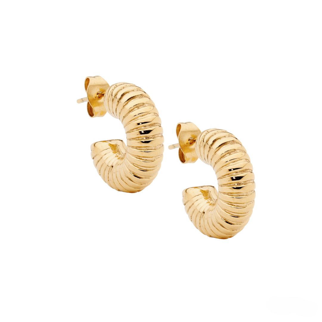 ELLANI Stainless Steel Plated Hoops