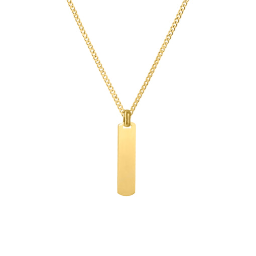 Stainless Steel Gold Tone Totem Pendant