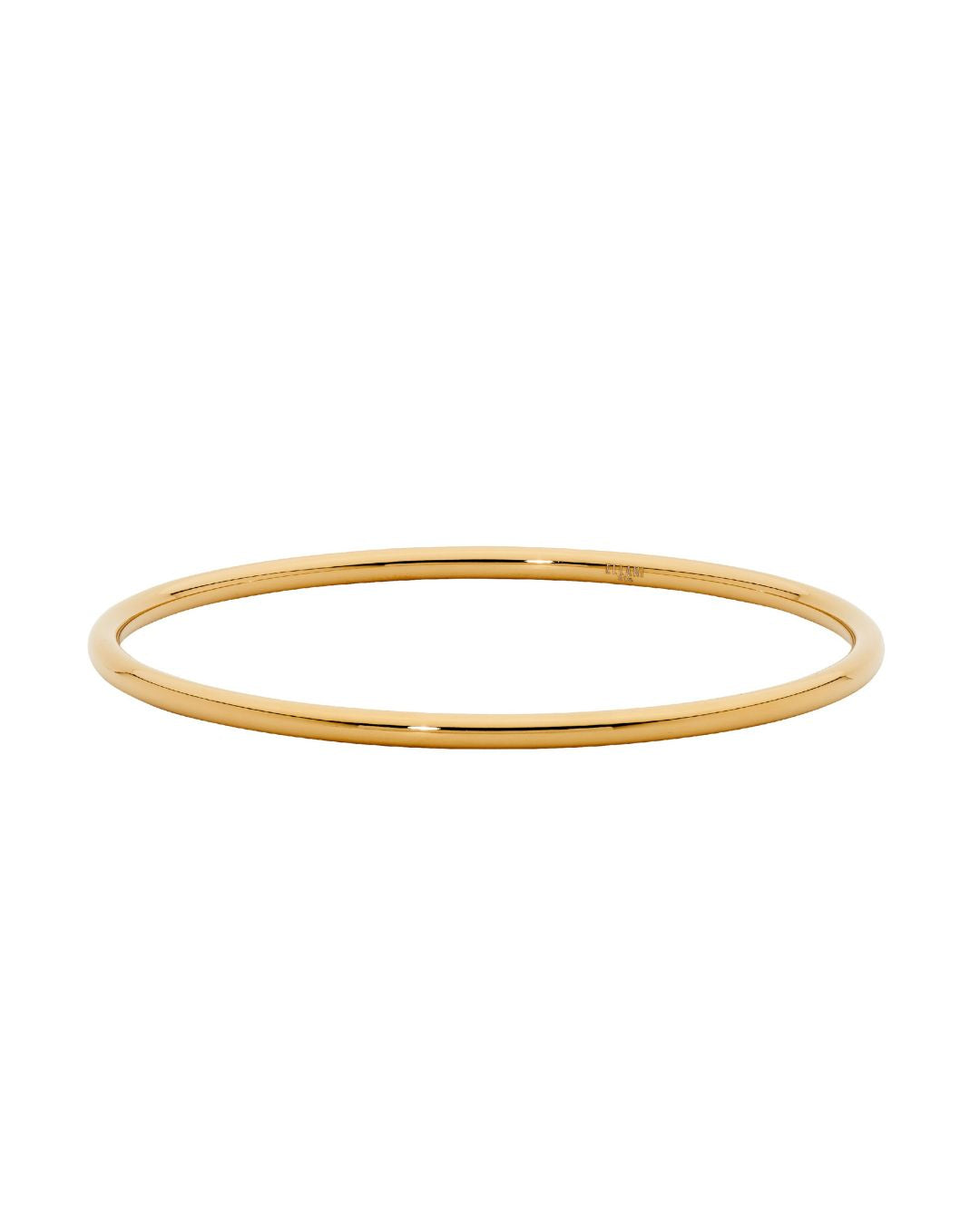 ELLANI Stainless Steel 3mm Bangle in Gold Plating