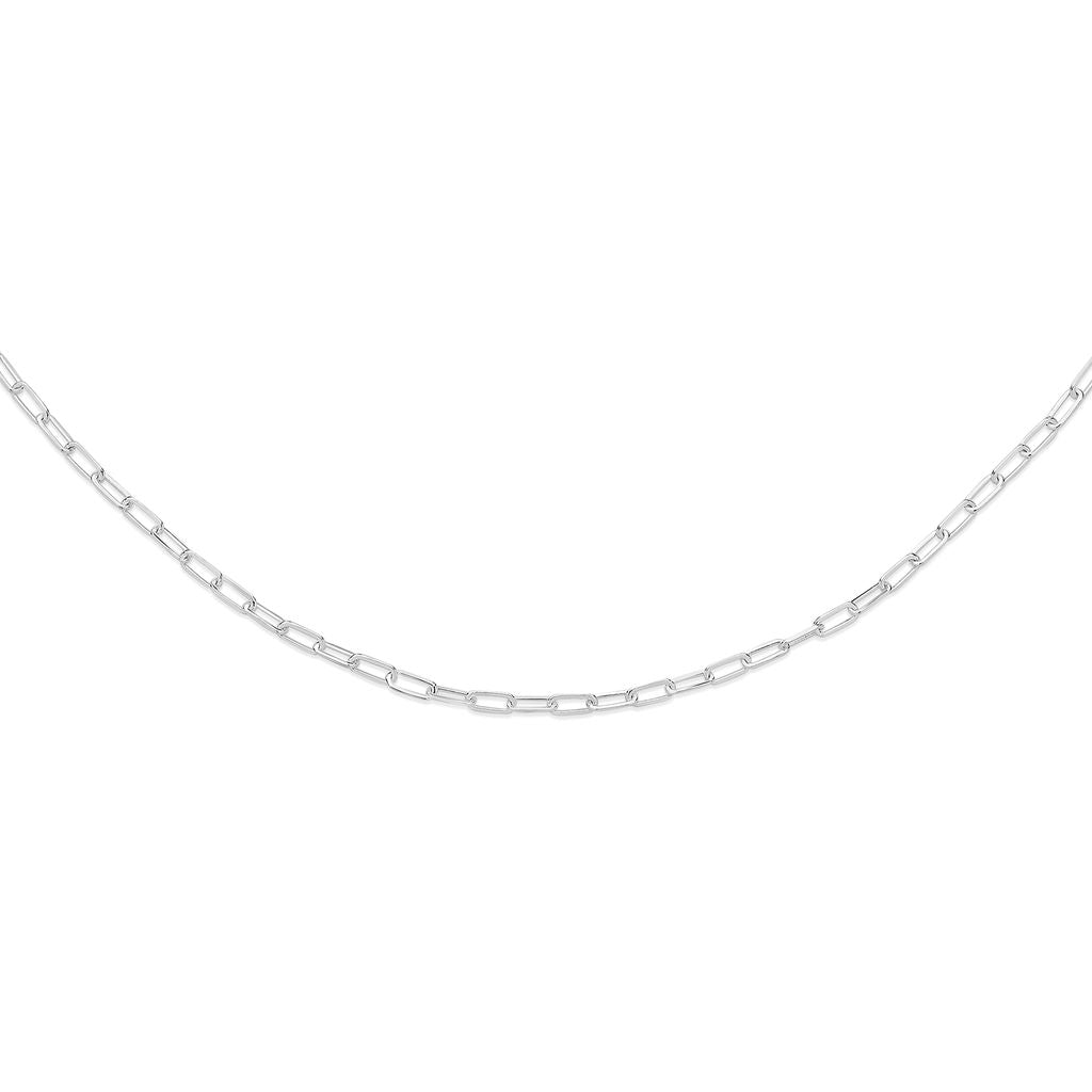Silver 60 gauge paperclip link chain