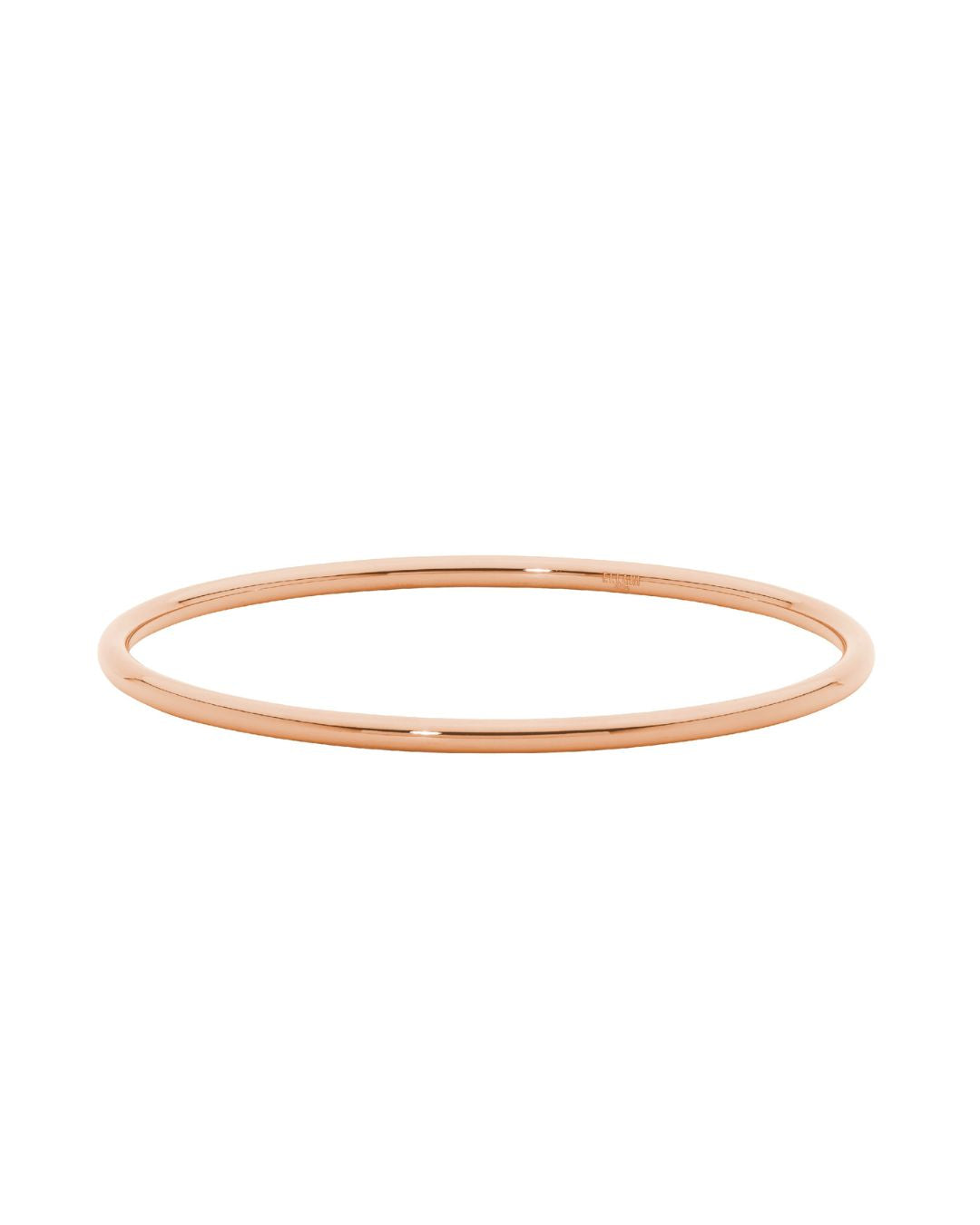 ELLANI Stainless Steel 3mm Bangle in Rose Gold Plating