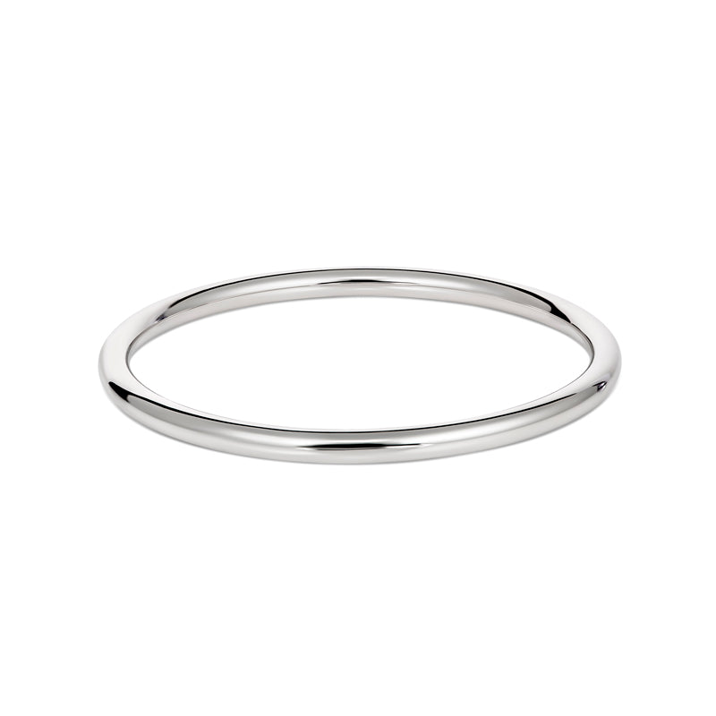 Sterling Silver Hollow Bangle 4mm