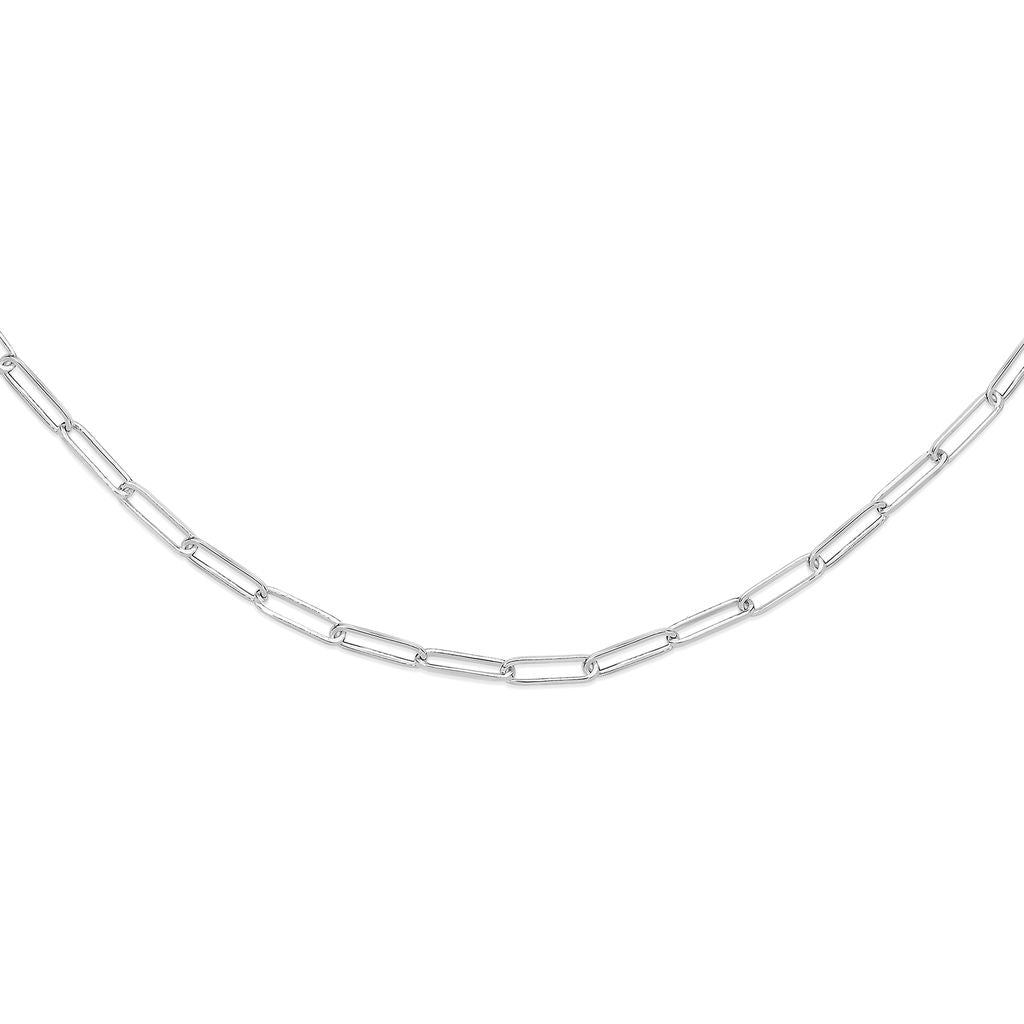 Silver 75 gauge paperclip link chain