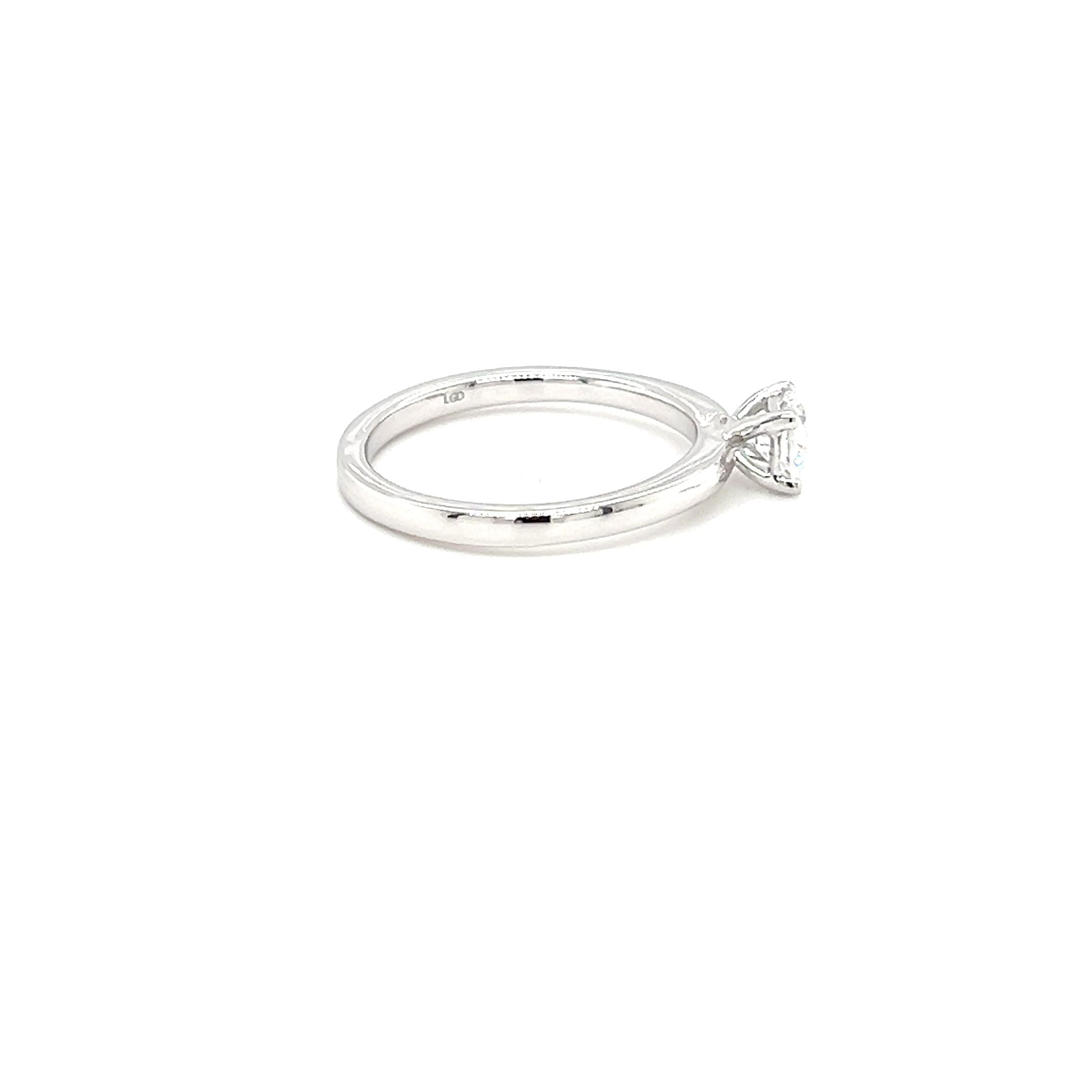14ct white gold 0.50ct lab diamond ring