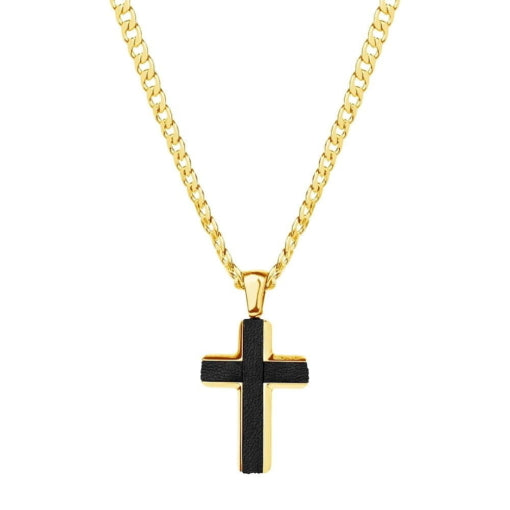 Stainless Steel Plated Cross Necklet