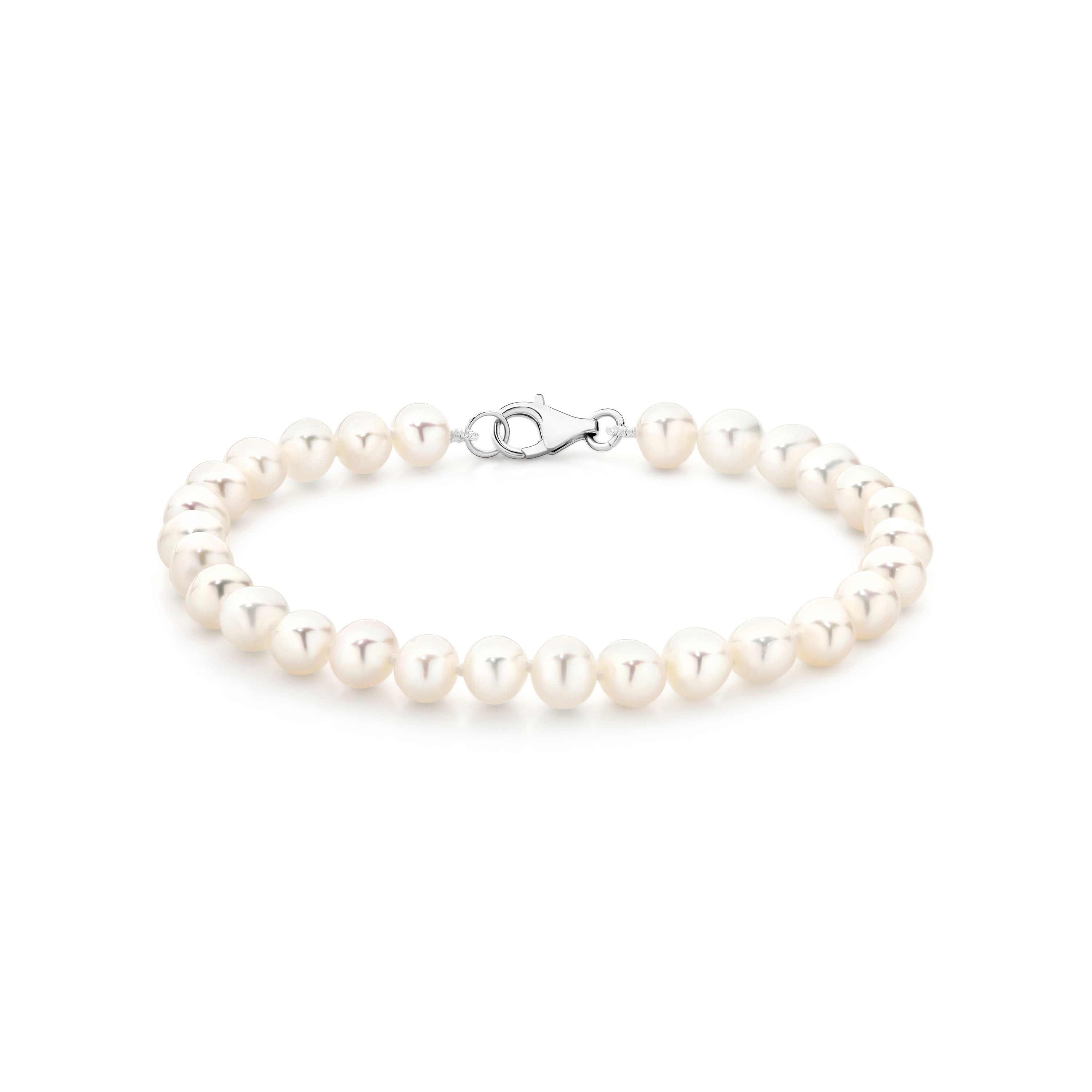 Silver Freshwater Pearl Bracelet
