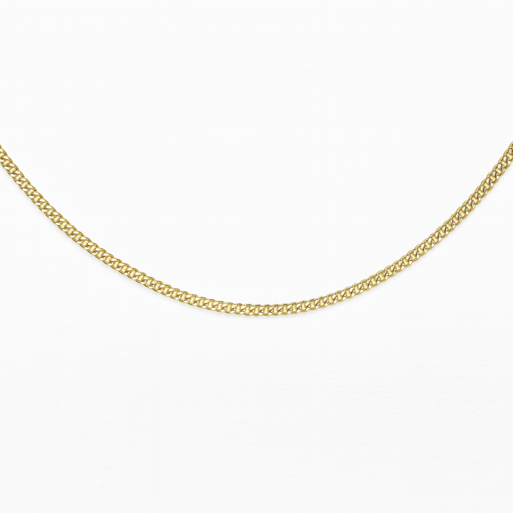 Silver Gold Plated 40 gauge Curb Chain