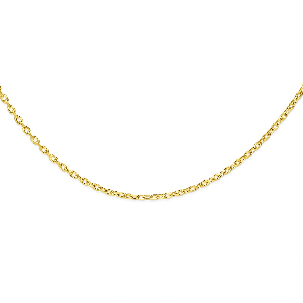Silver Gold Plated 40 gauge Diamond Cut Cable Chain