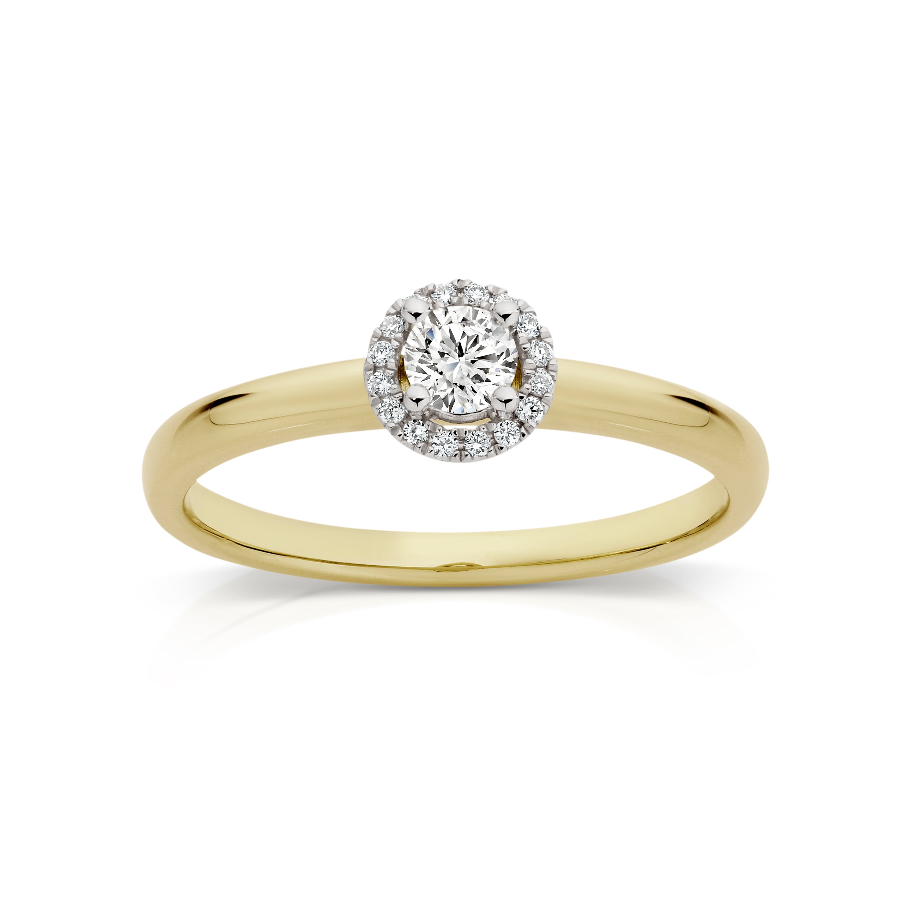 18ct gold 0.25ct diamond ring