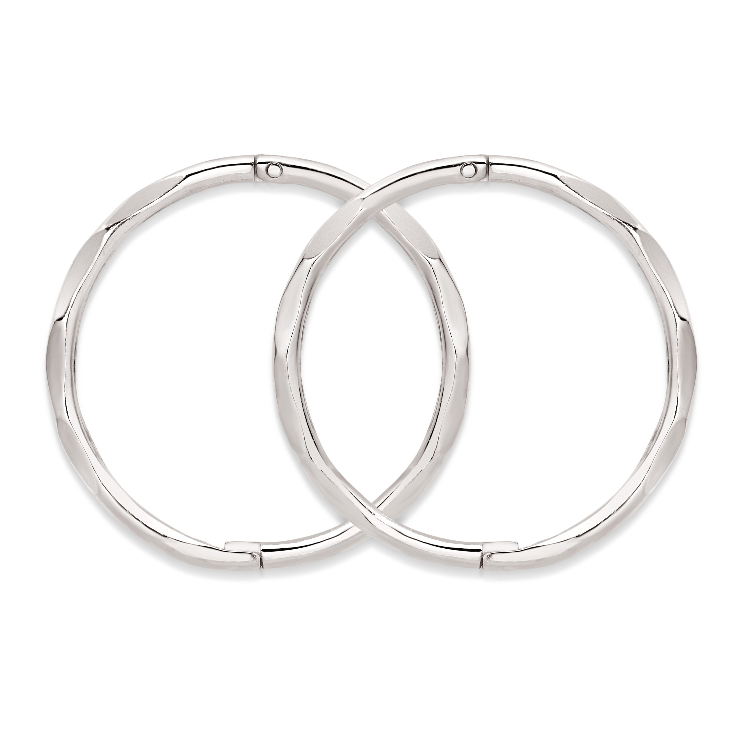 Sterling silver faceted sleepers
