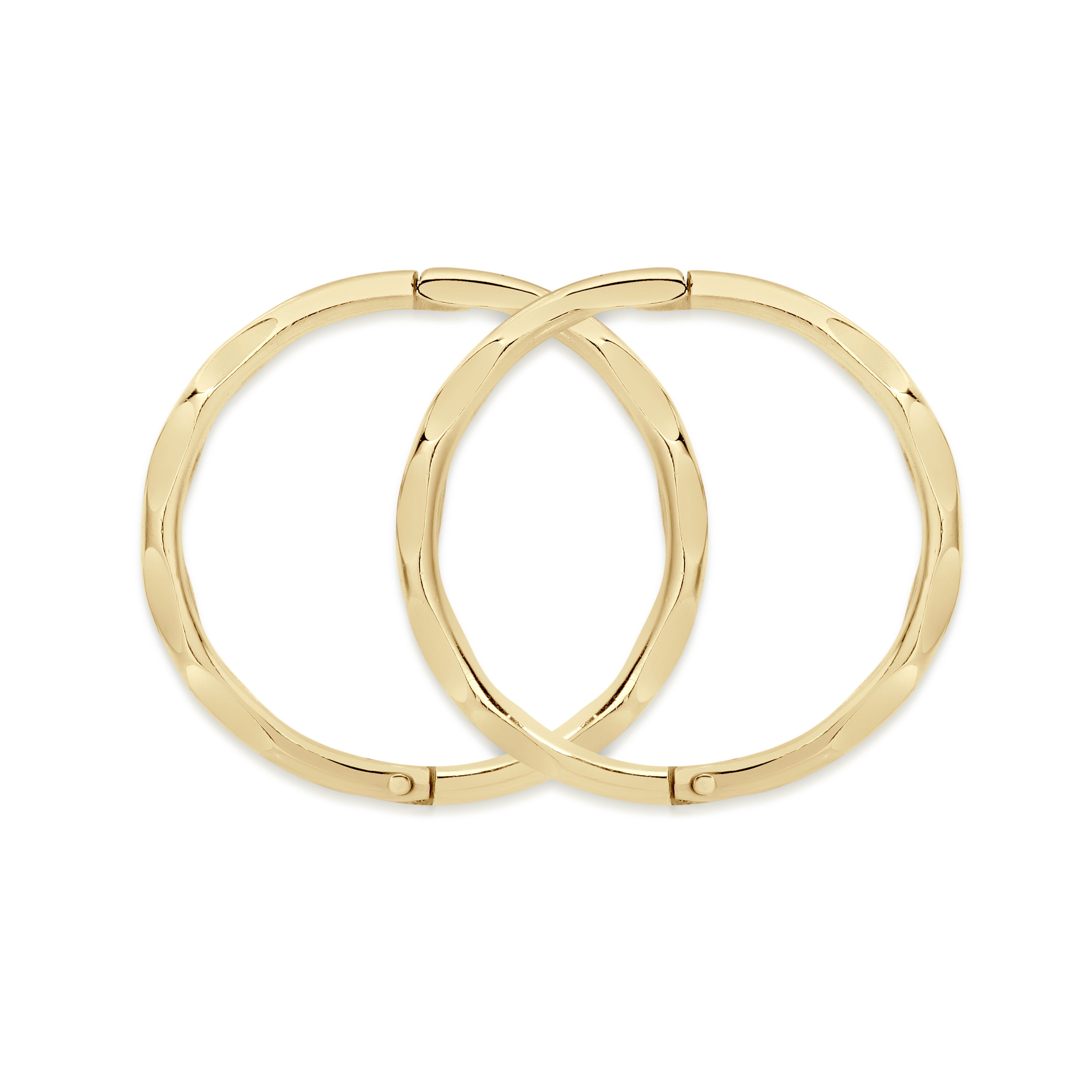 9ct gold faceted gold sleepers