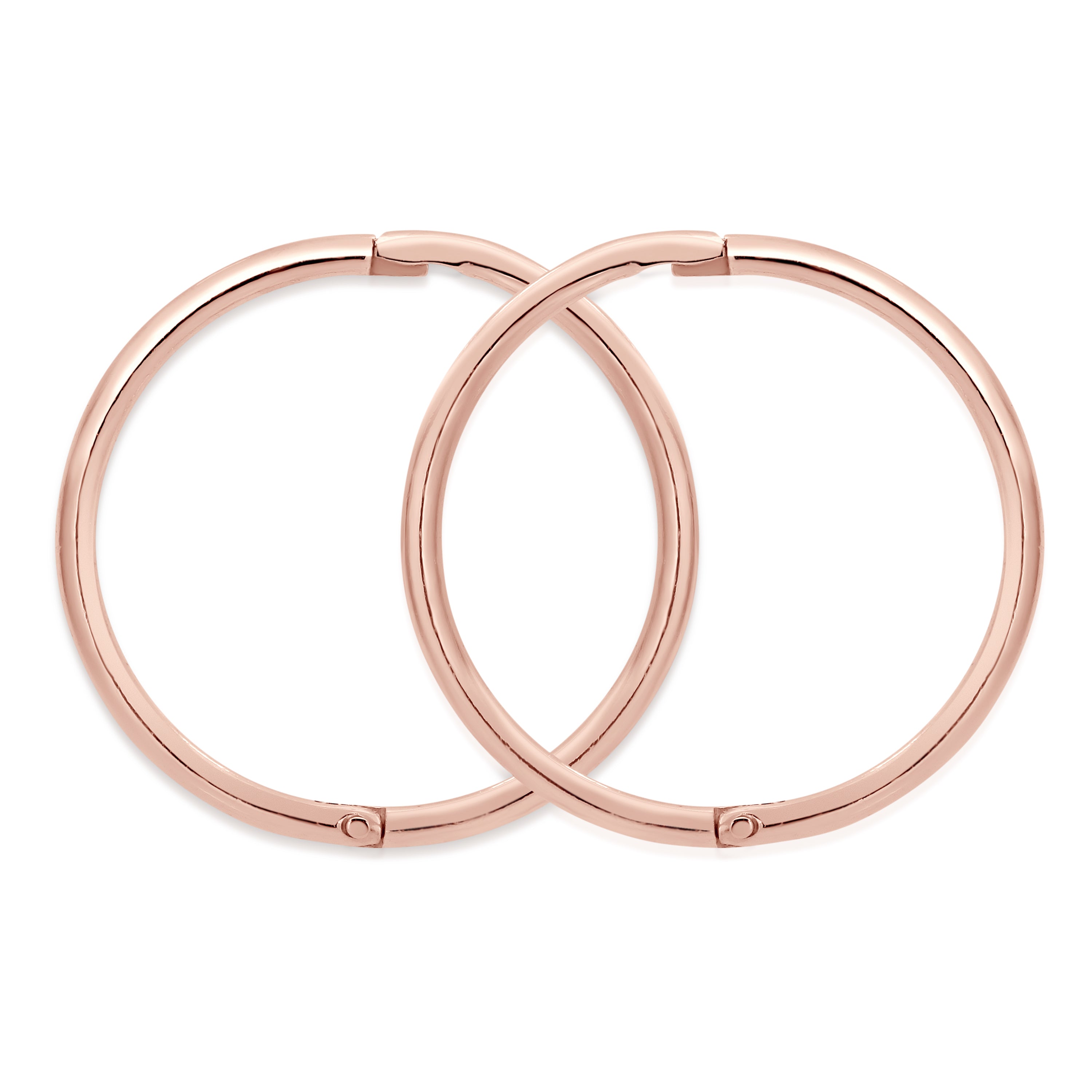 9ct rose gold plain sleepers