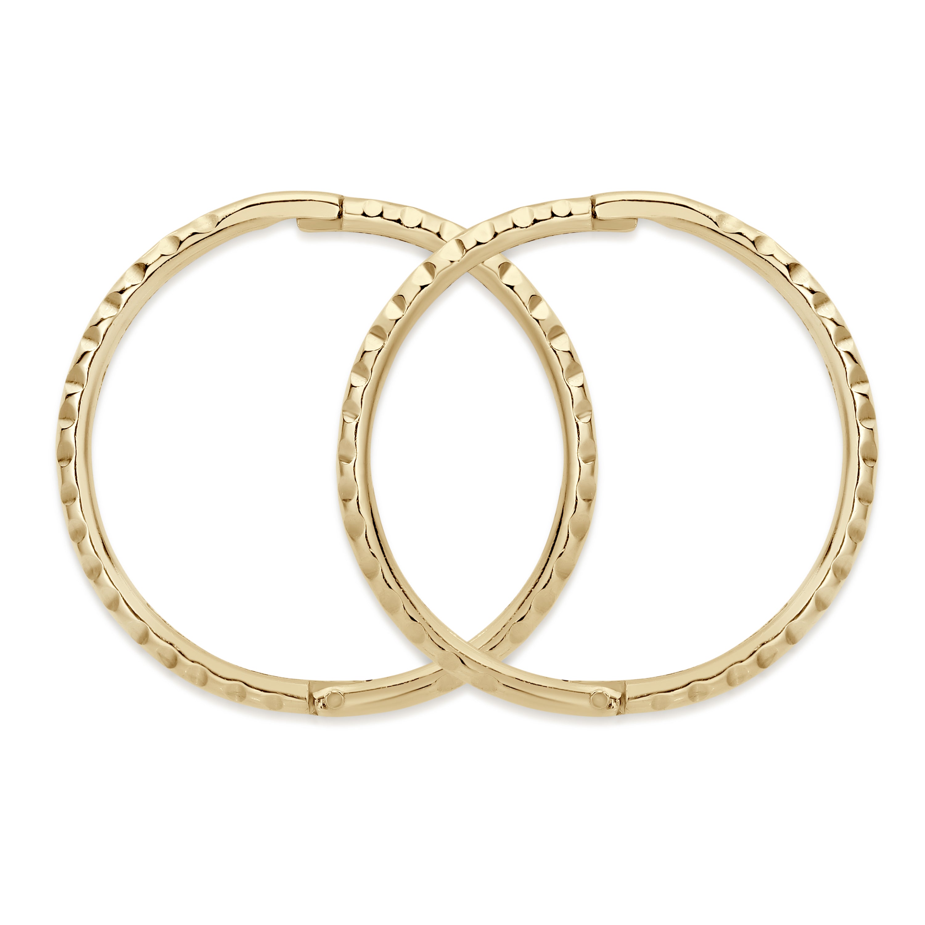 9ct gold twist gold sleepers