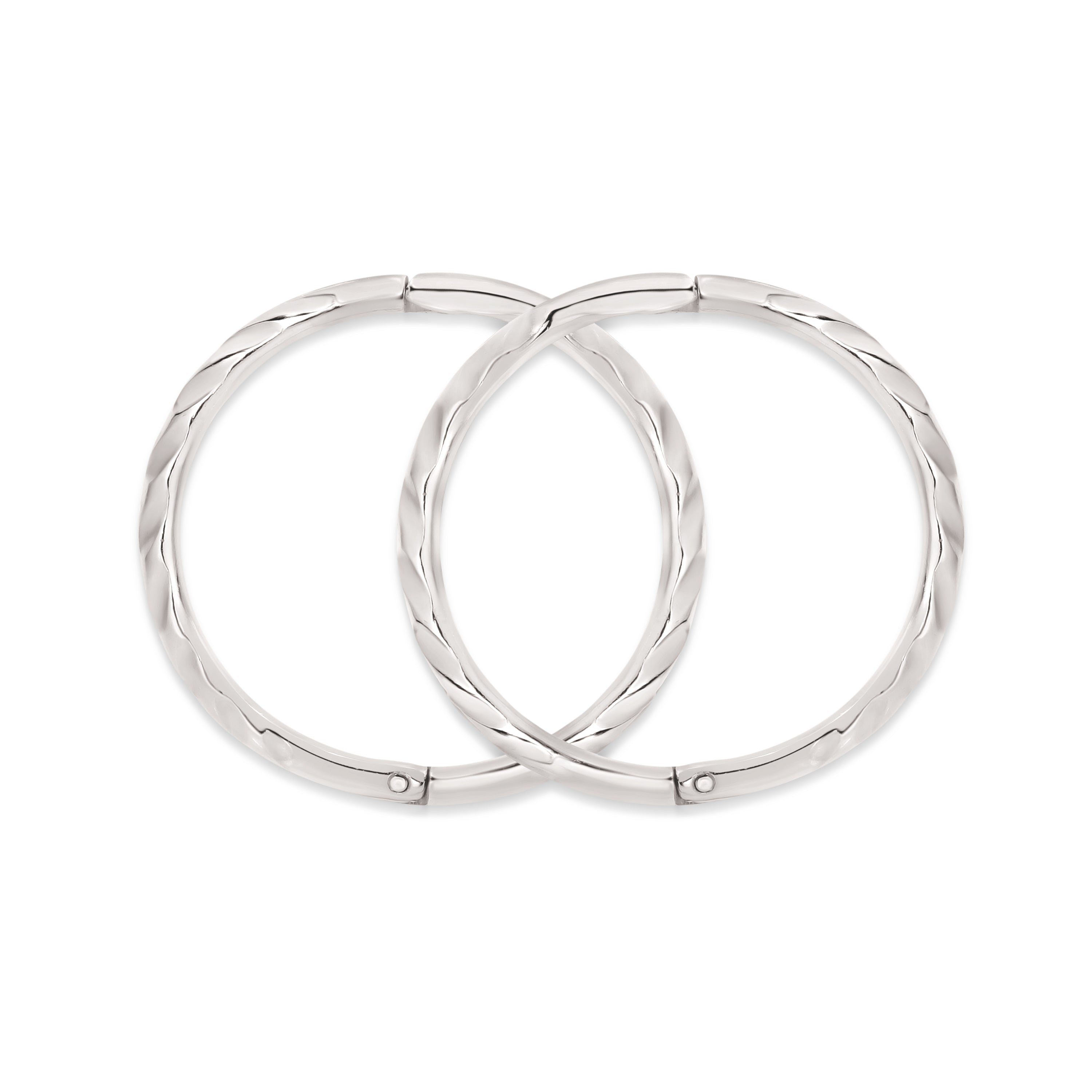 Sterling silver twist sleepers