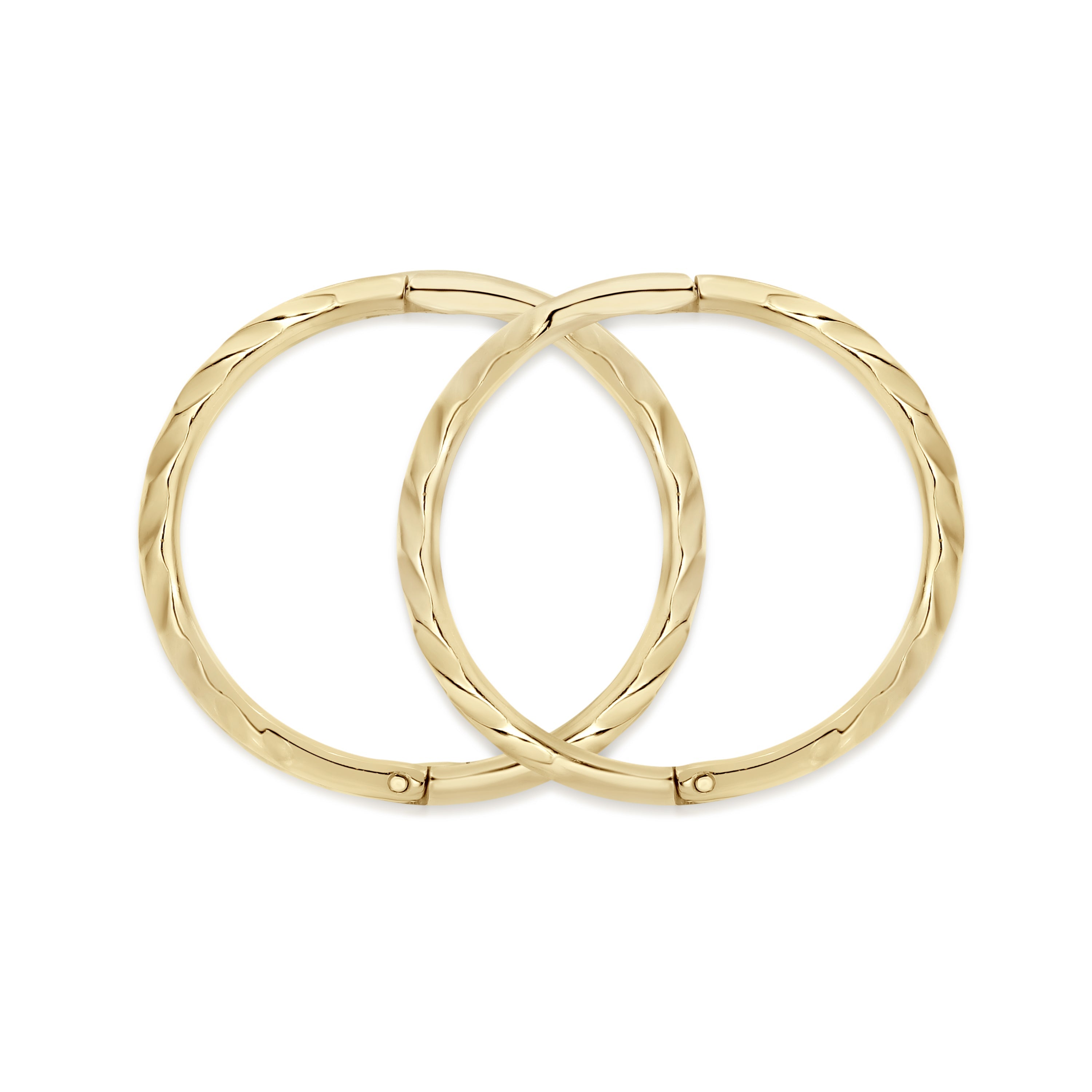 9ct gold twist gold sleepers