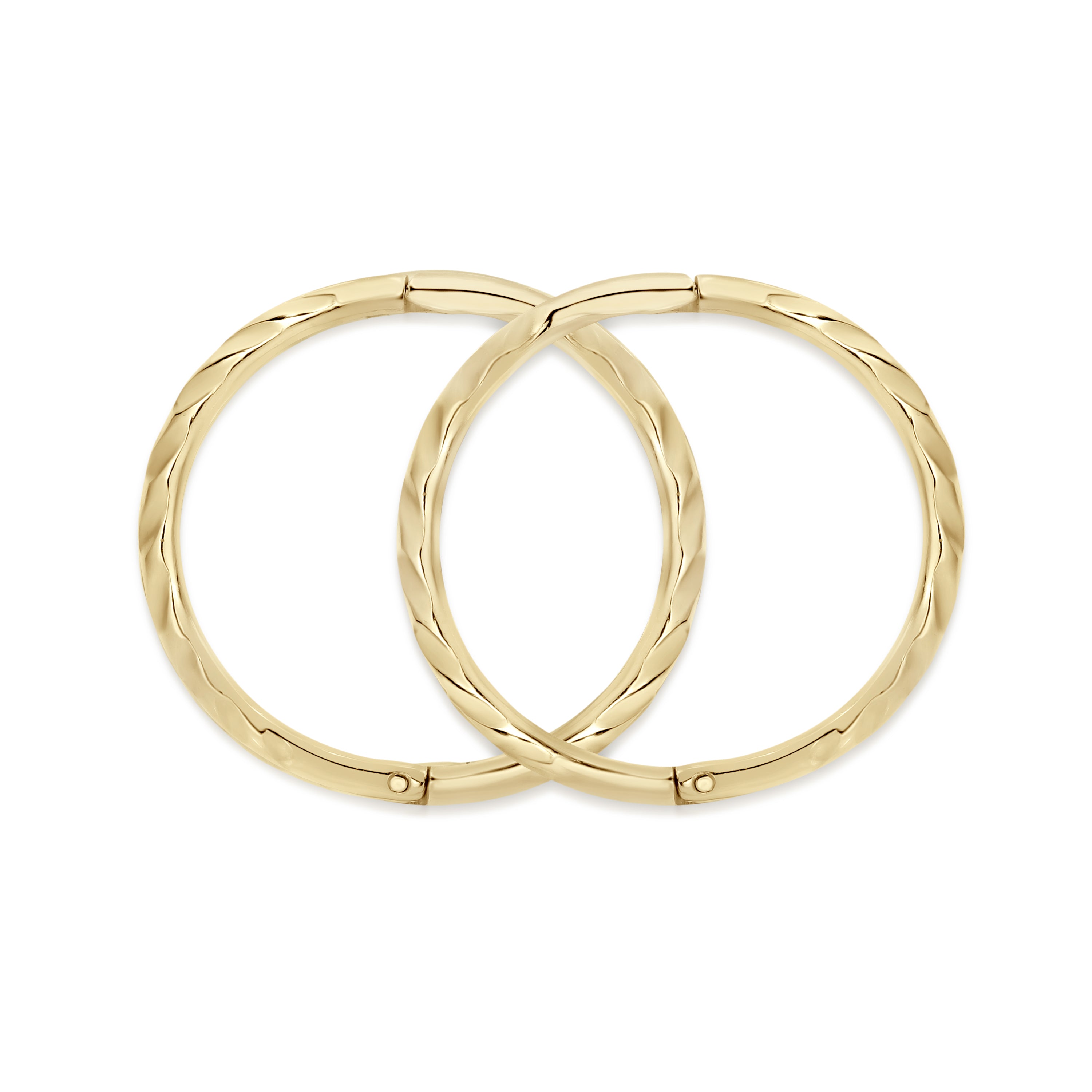 9ct gold twist gold sleepers