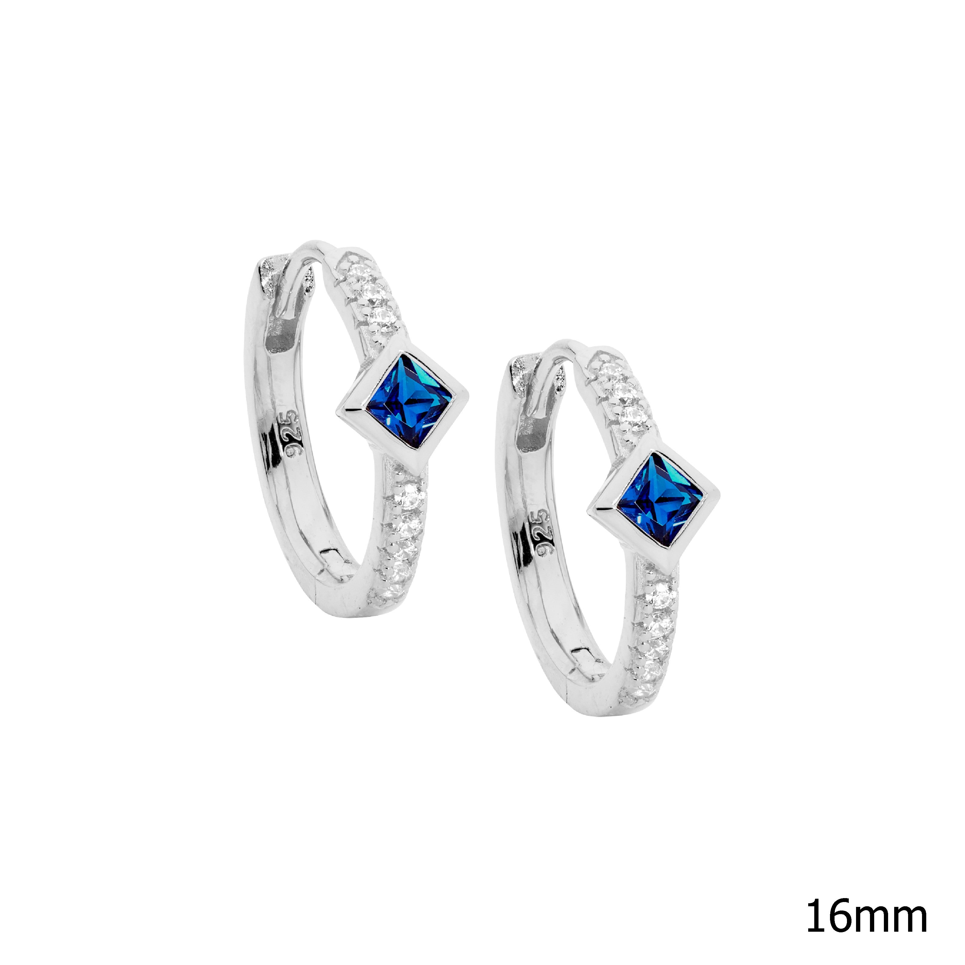 ELLANI Silver CZ Earrings