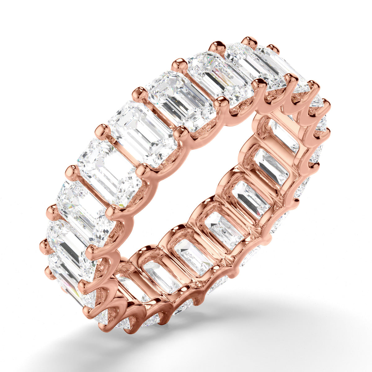 Emerald Cut Diamond Eternity Ring