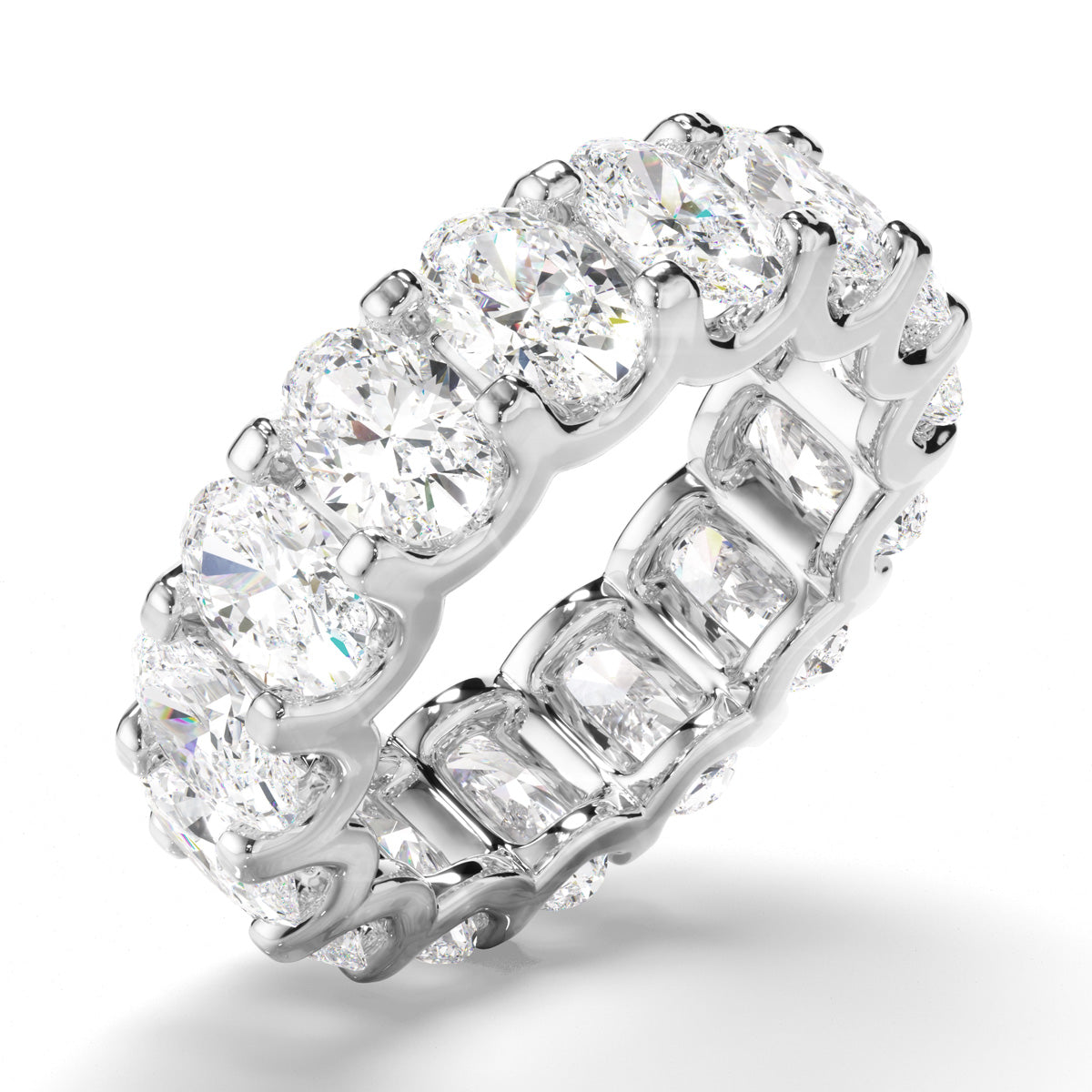Oval Cut Diamond Eternity Ring