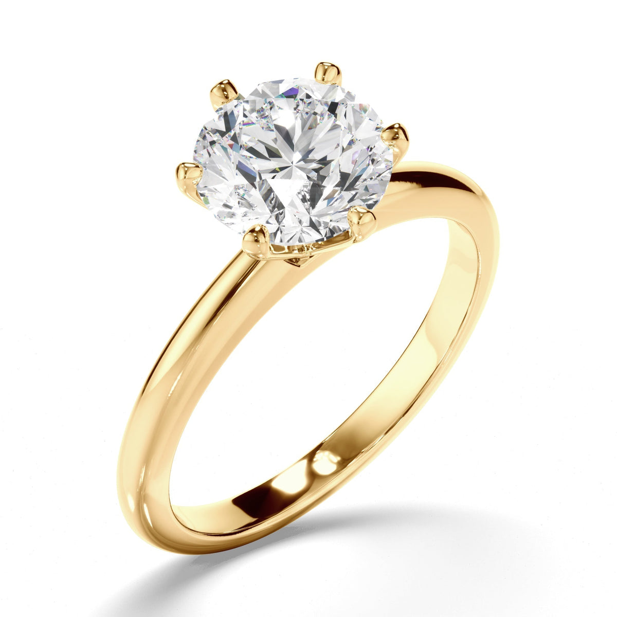Round Brilliant Cut Diamond Solitaire Engagement Ring