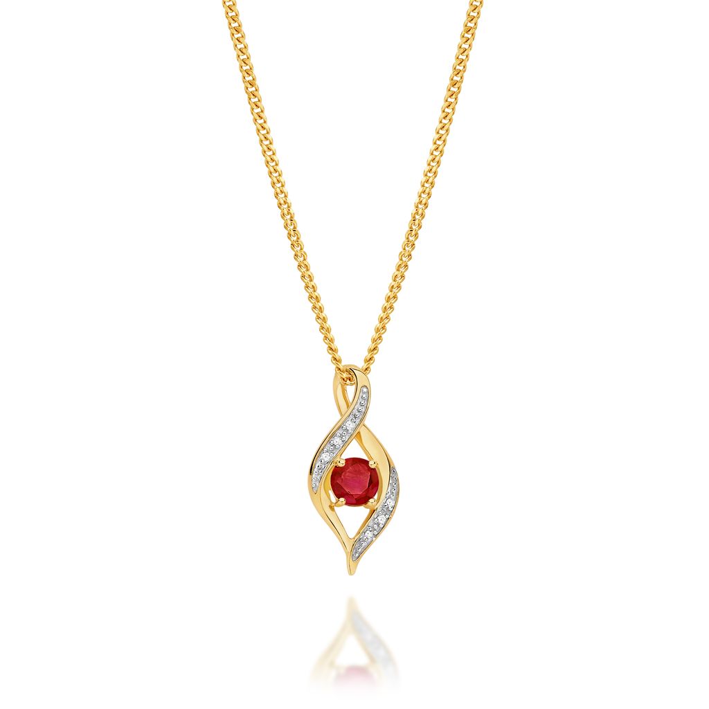 9ct Natural Ruby Pendant