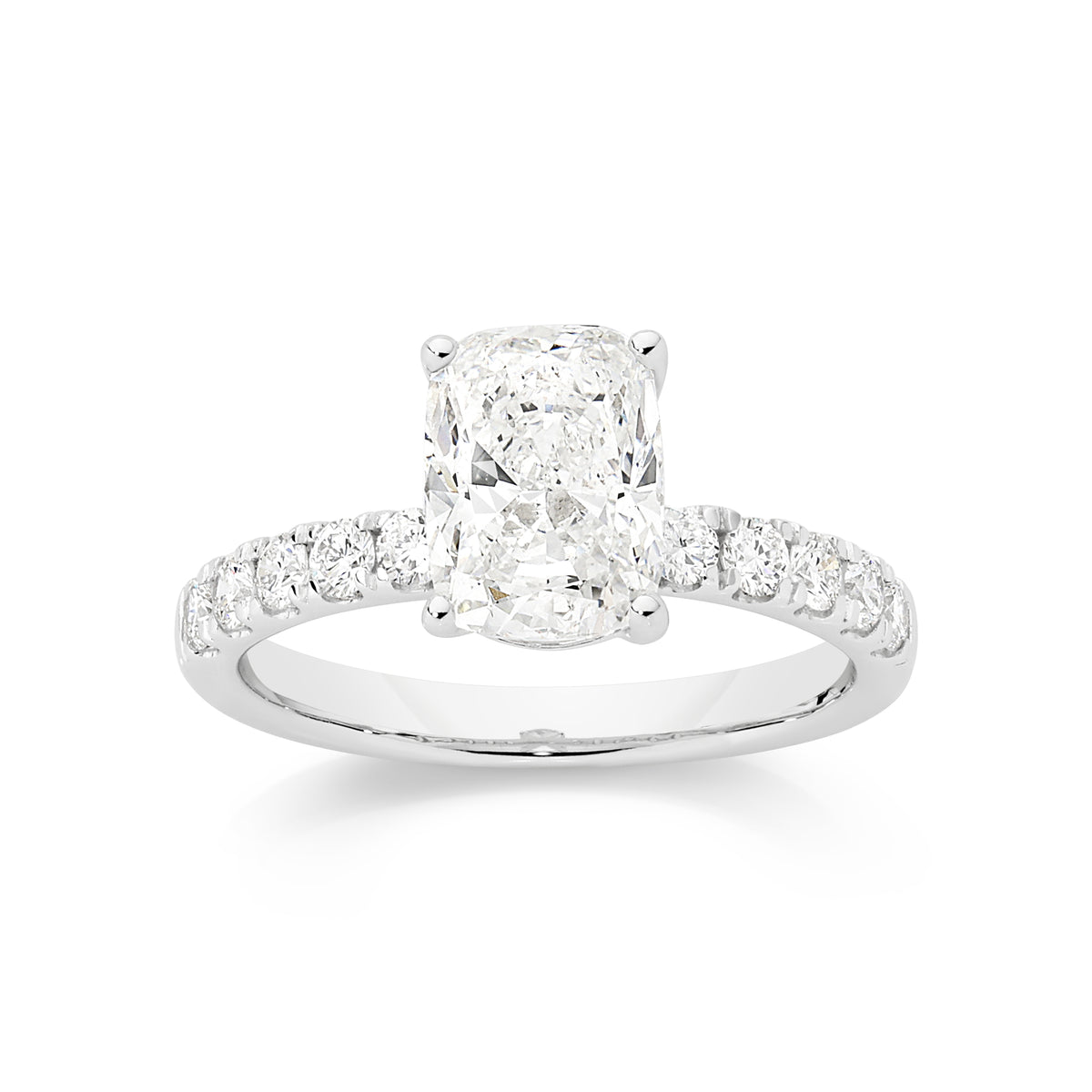 14ct White Gold 2.40ct Lab Diamond Ring