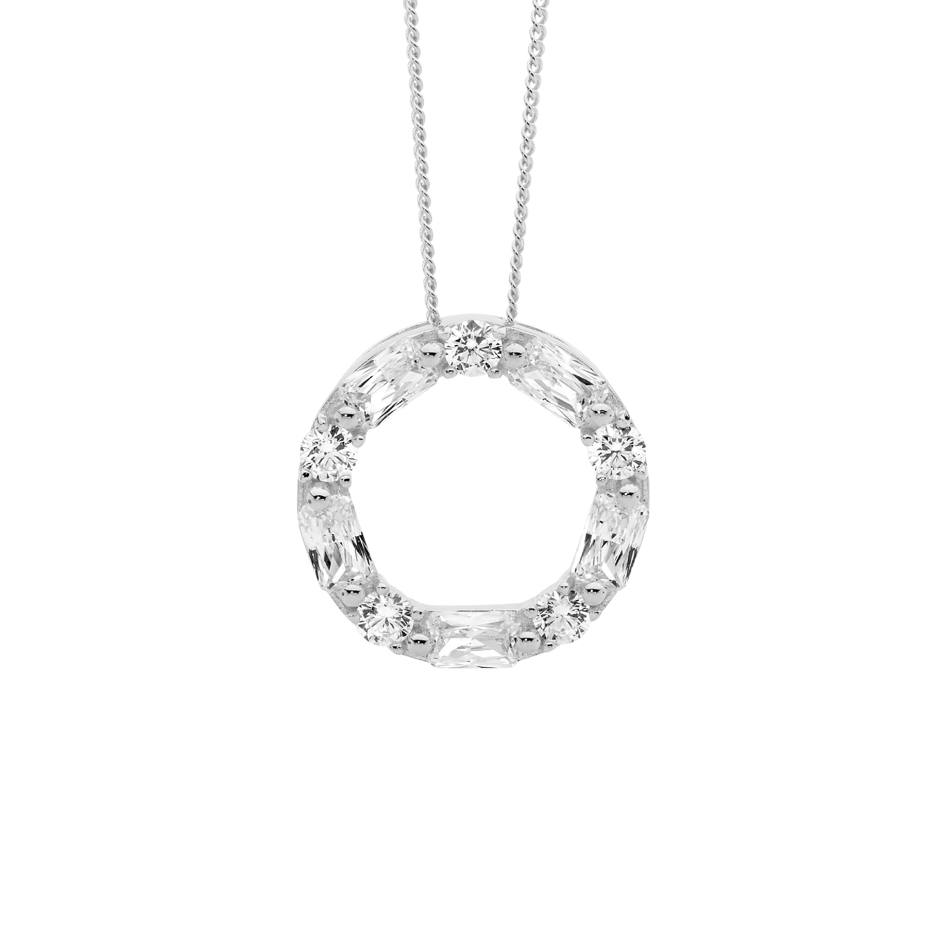 ELLANI Silver CZ Necklet