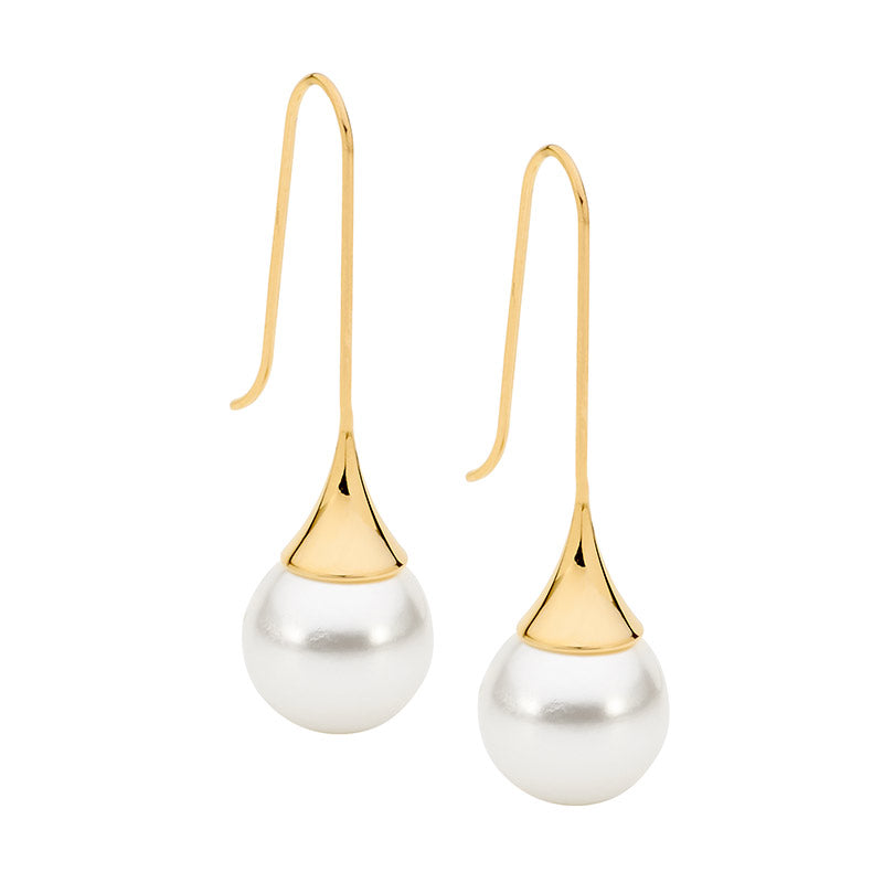 ELLANI Stainless Steel Gold Drop Earrings