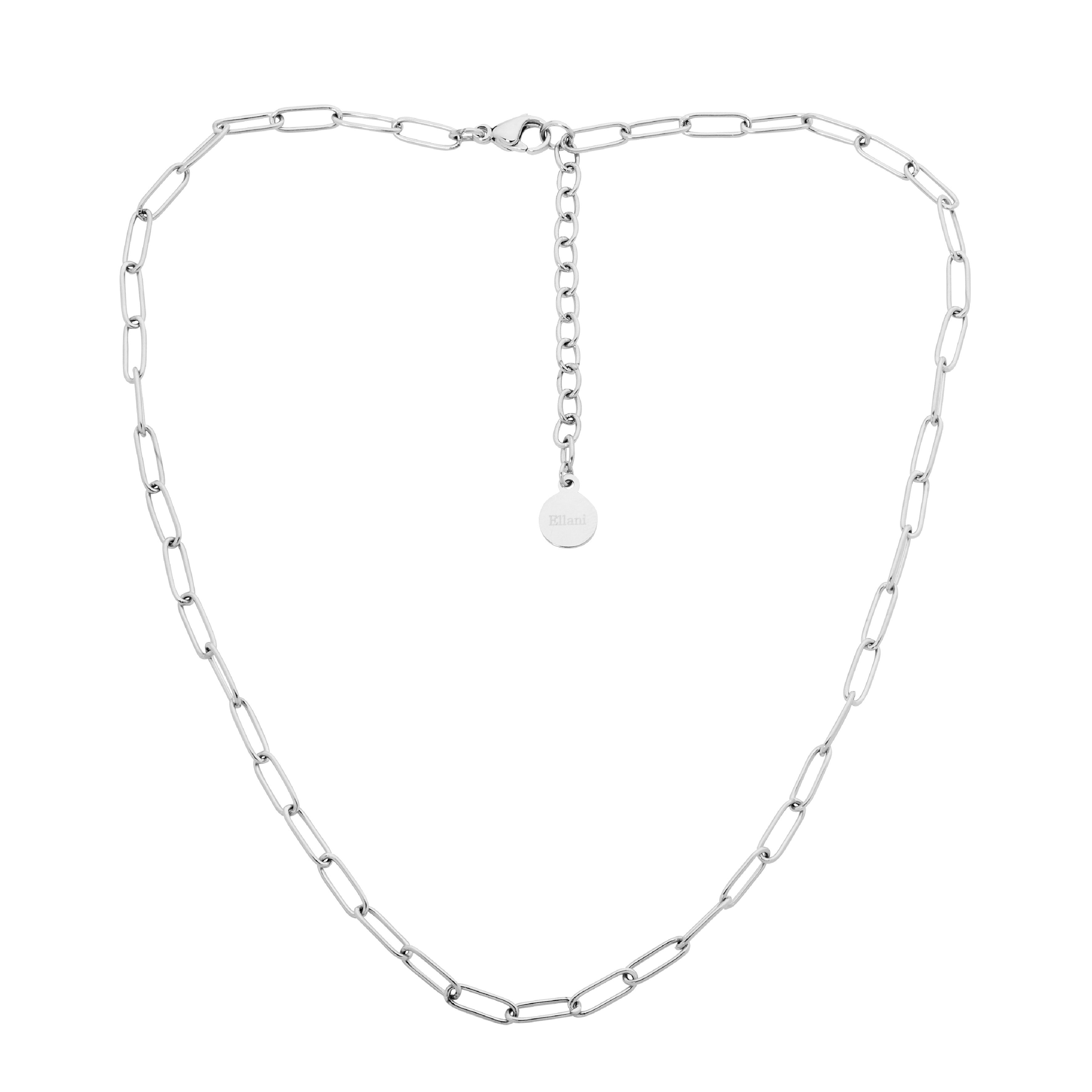 ELLANI Stainless Steel Paperclip Chain