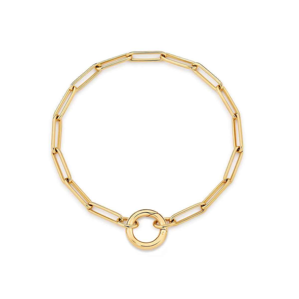 9ct Paperclip Bracelet with Invisible Clasp