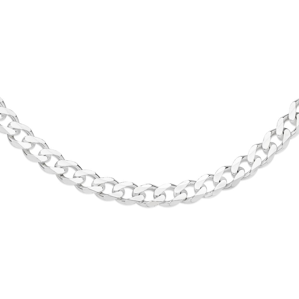 Silver 250 gauge curb link chain