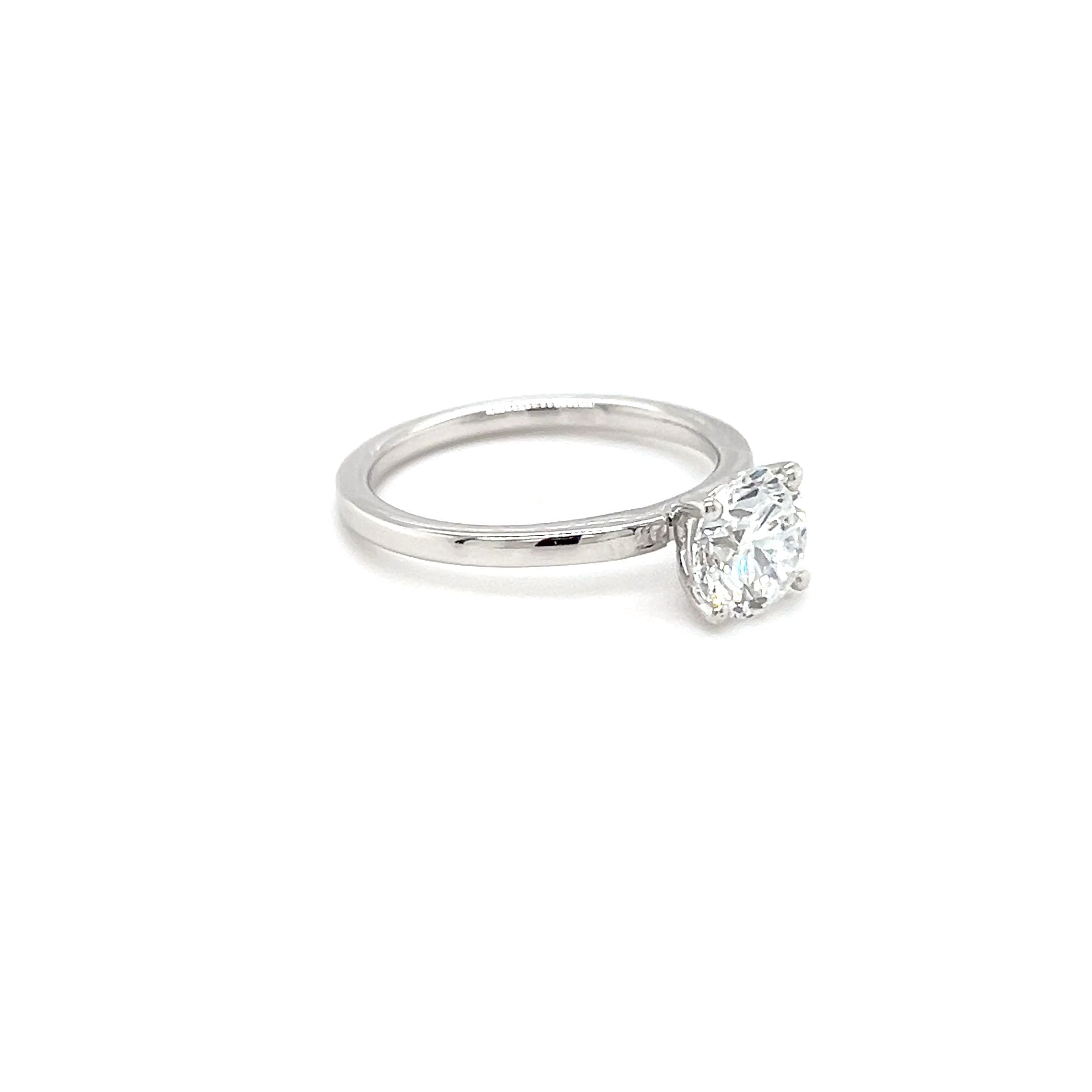 14ct white gold 1.50ct lab diamond ring