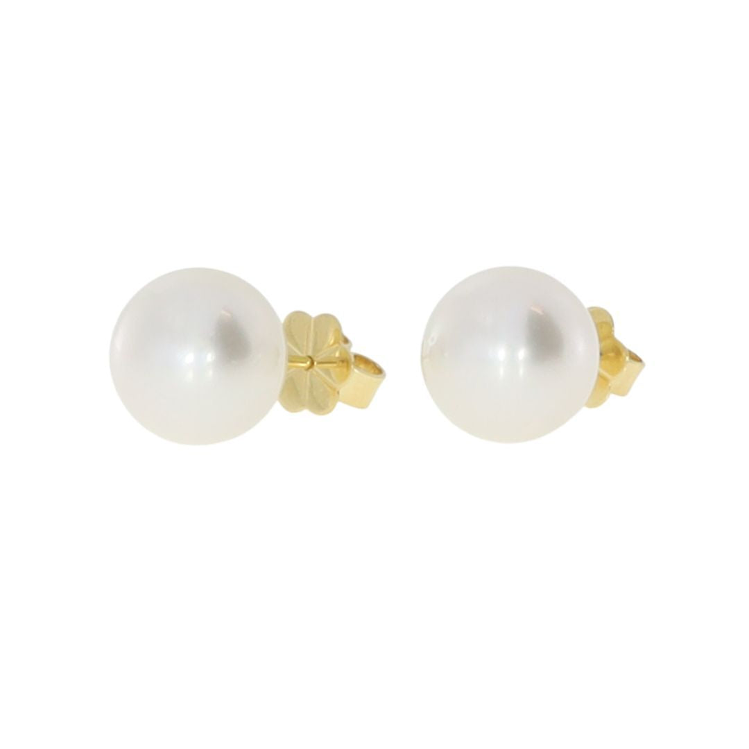 AUTORE 18ct Gold South Sea Pearl Studs 10mm