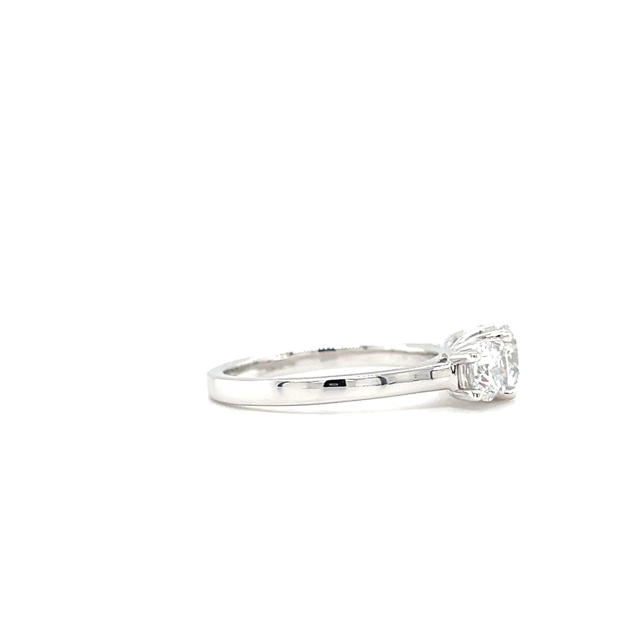 14ct white gold 1.50ct lab diamond ring
