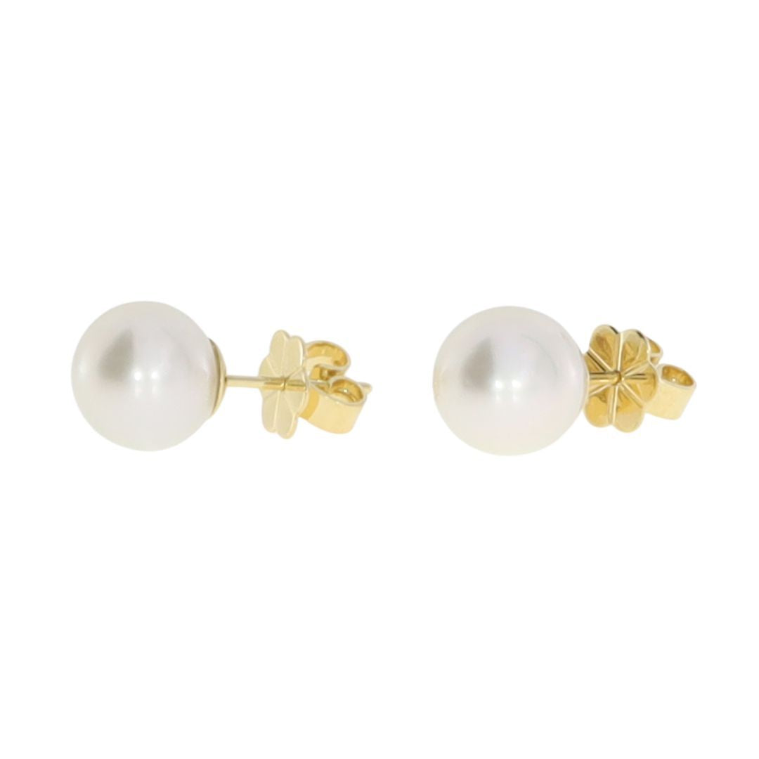 AUTORE 18ct Gold South Sea Pearl Huggies 10mm