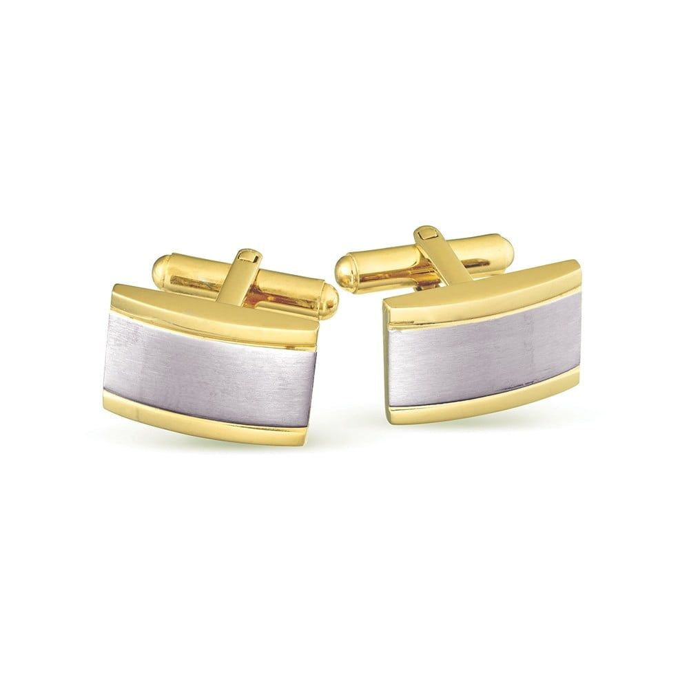 Rectangle Cufflinks with Two Tone Colour