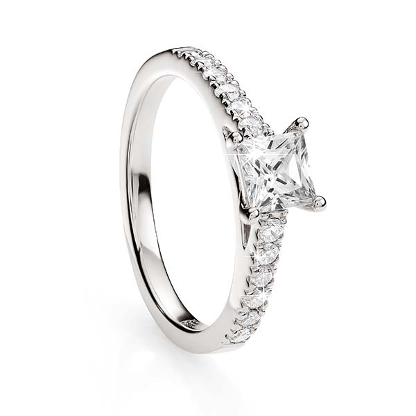 18ct white gold 1.00ct diamond ring