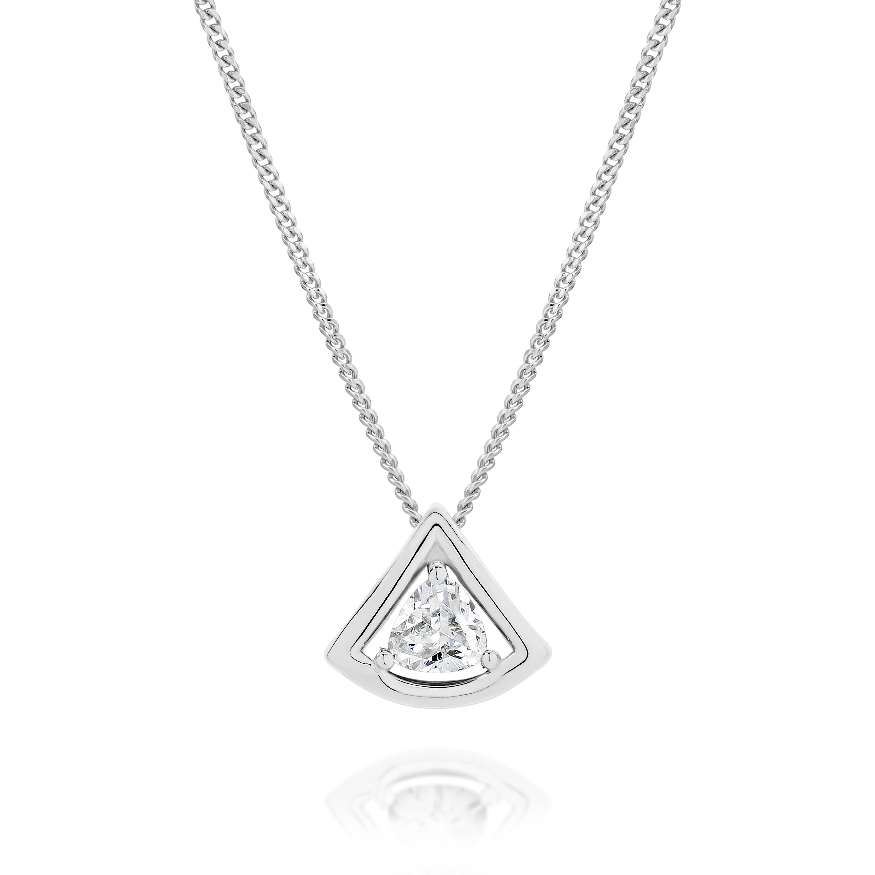 Silver Cubic Zirconia Pendant