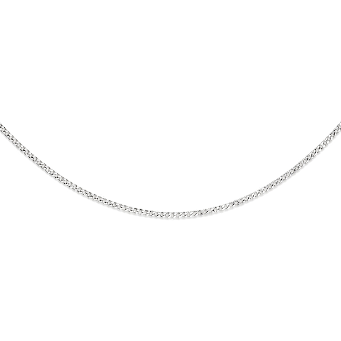 Silver 30 gauge curb link chain