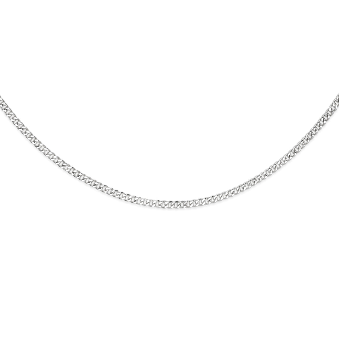 Silver 40 gauge curb link chain