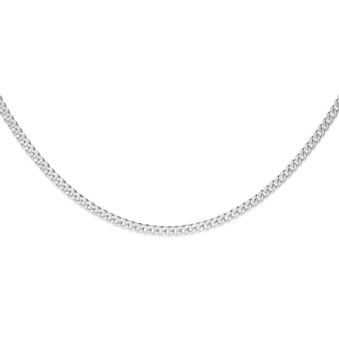 Silver 50 gauge curb link chain
