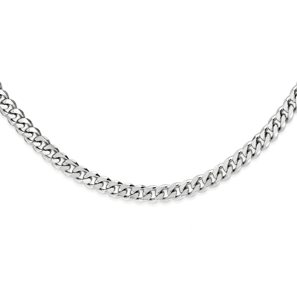 Silver 100 gauge curb link chain
