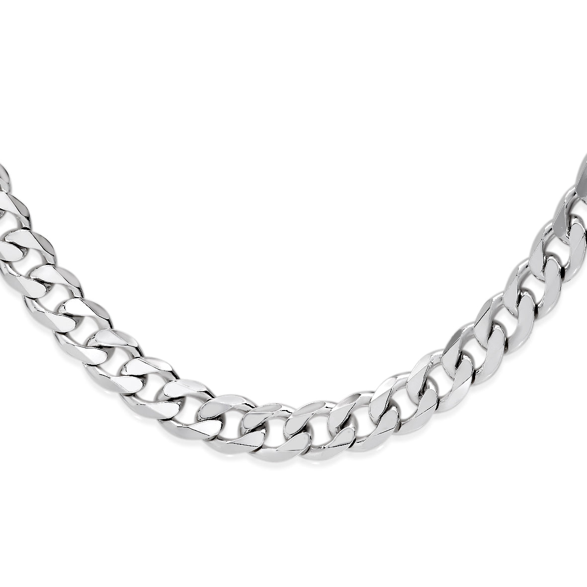Silver 150 gauge curb link chain
