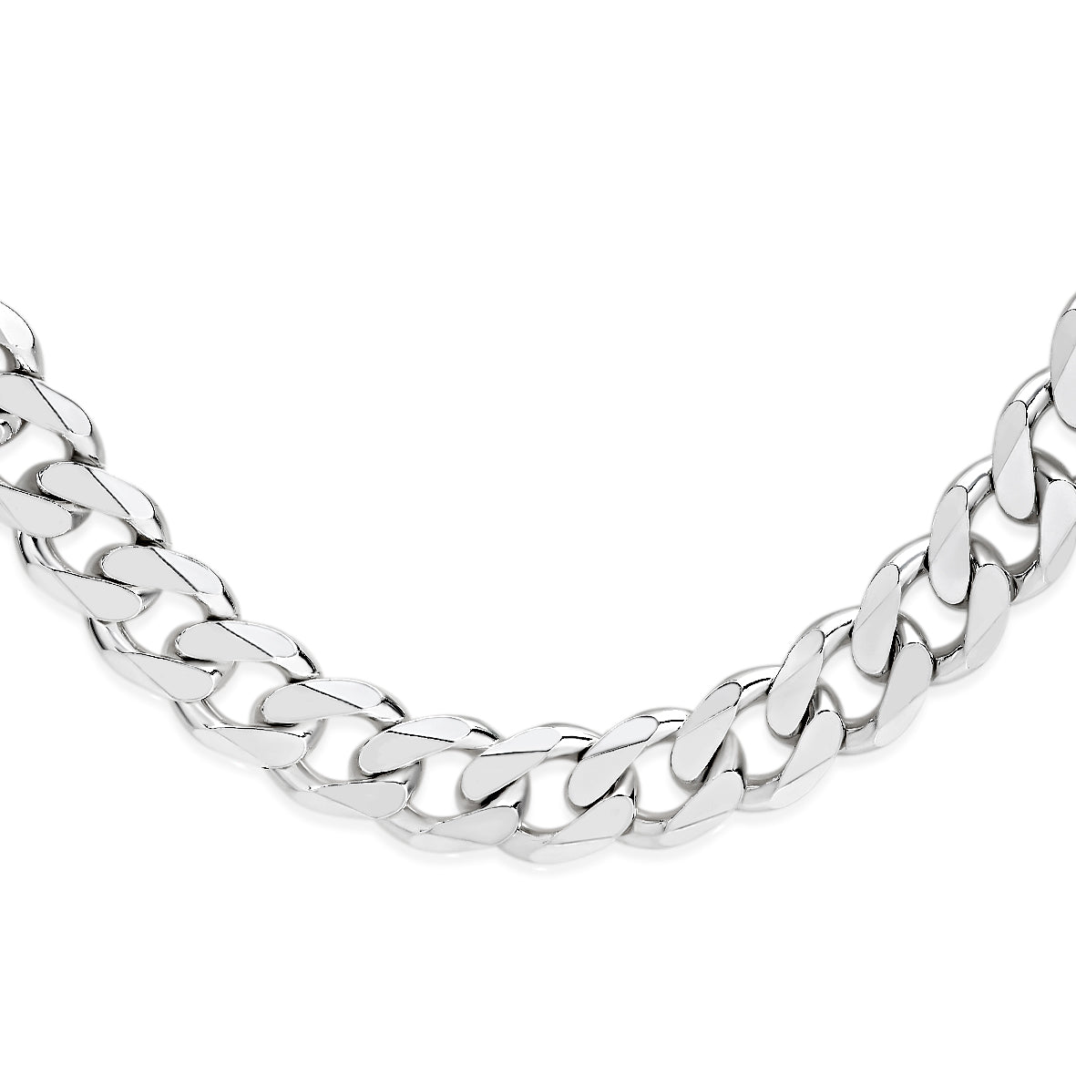 Silver 200 gauge curb link chain