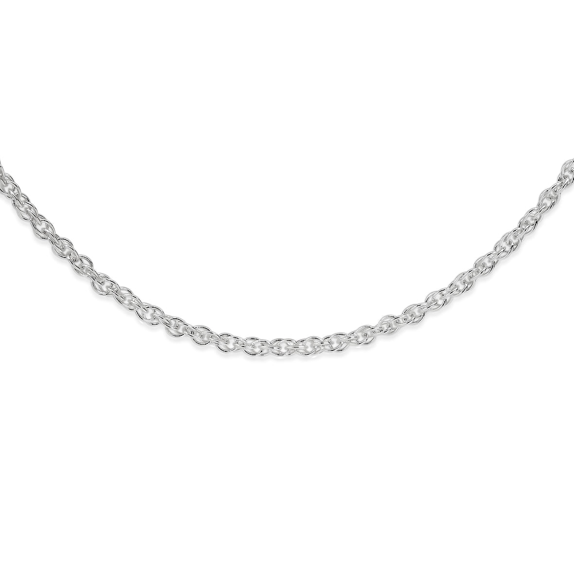 Silver 35 gauge double cable link chain