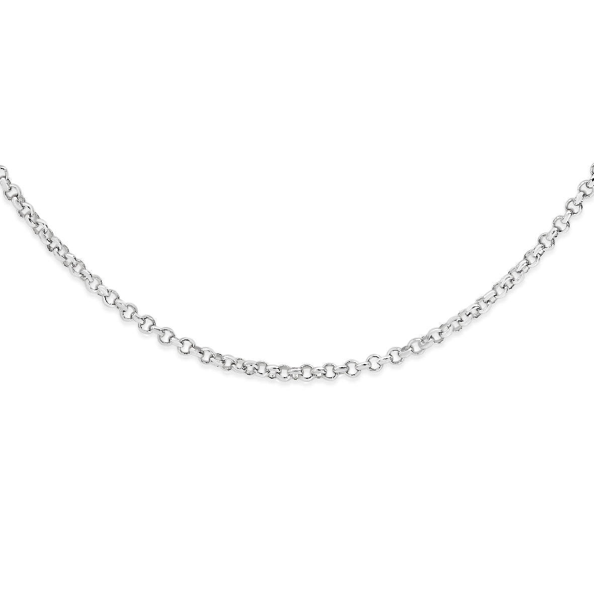 Silver 30 gauge belcher link chain