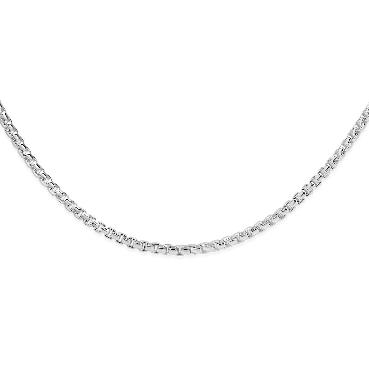 Silver 150 gauge venetian box link chain