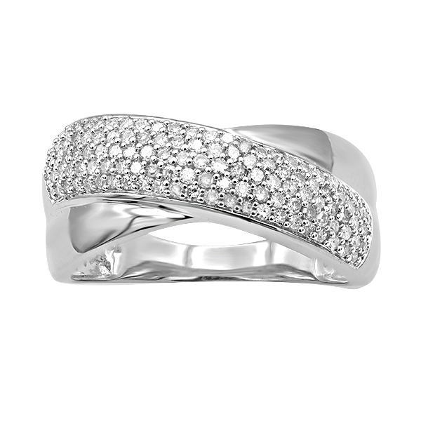 9ct white gold 0.50ct diamond ring
