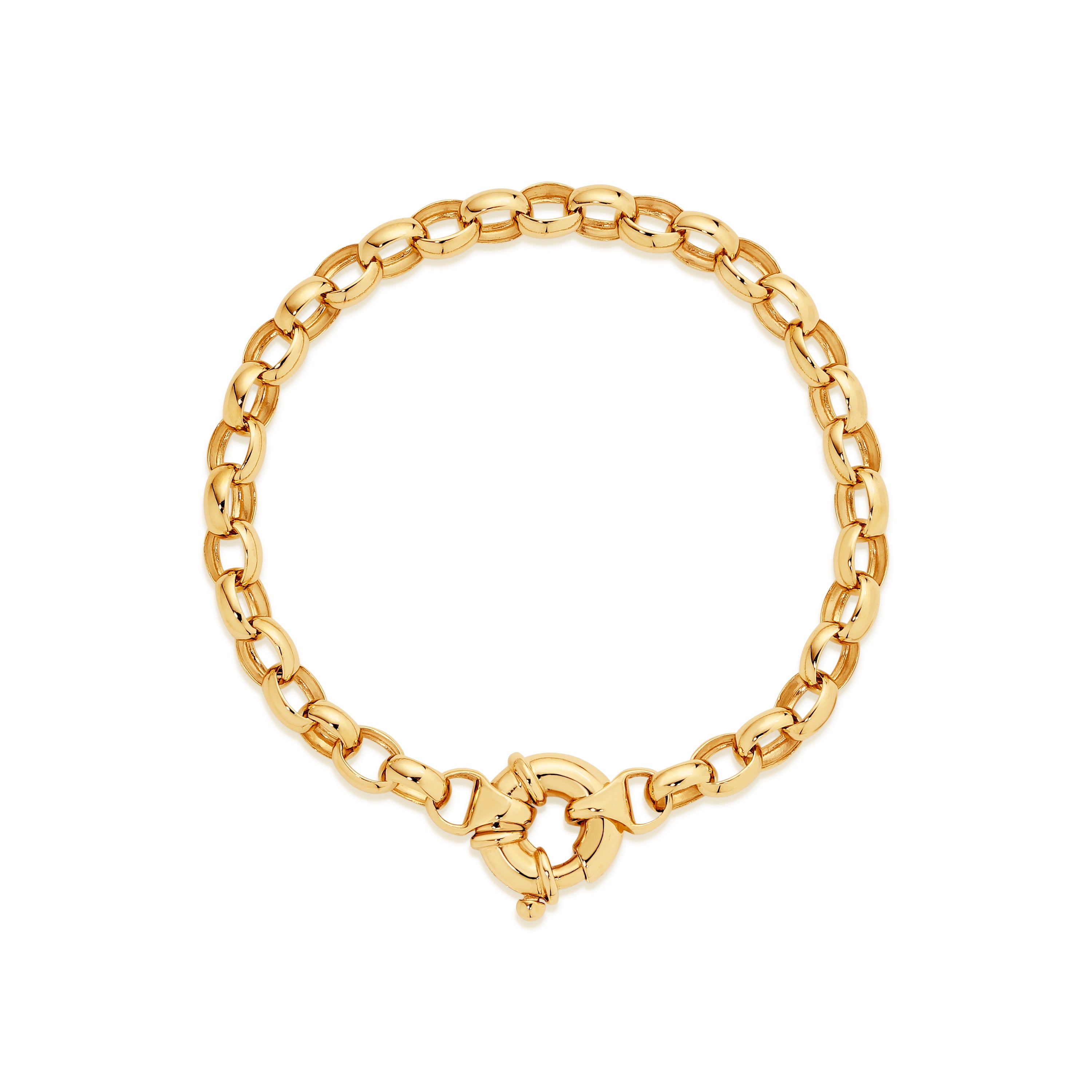 9ct gold solid bracelet